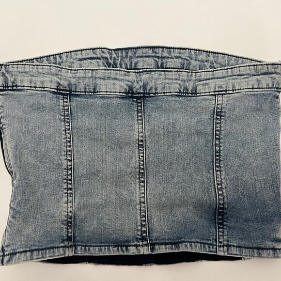 My Jewellery Denim Crop Top Size M - Picture 3 of 4